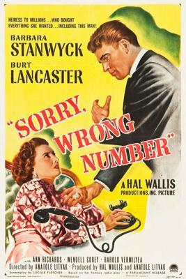 Извините, ошиблись номером / Sorry, Wrong Number (1948) смотреть онлайн бесплатно в отличном качестве